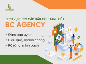 Dịch vụ cung cấp dấu tích xanh của BC Agency