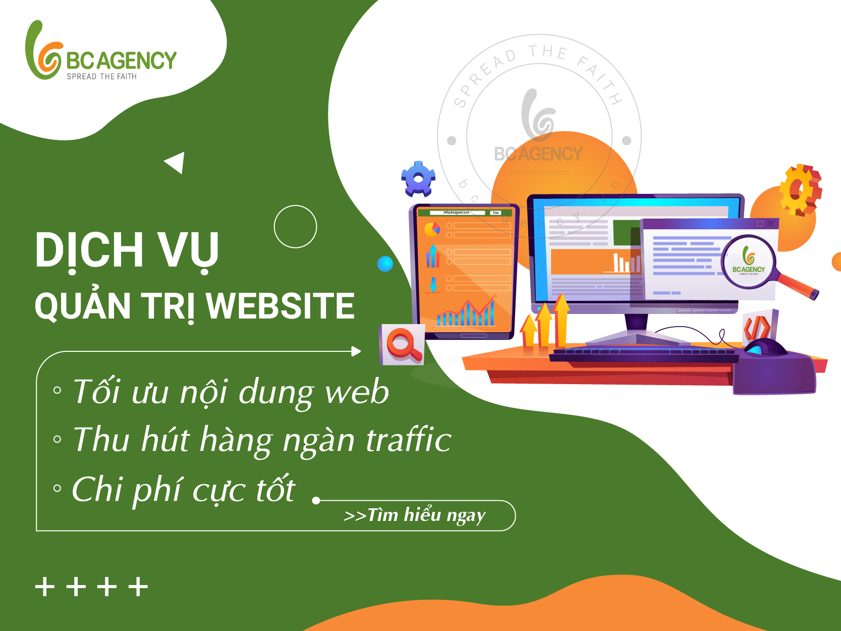 Dịch vụ quản trị website tối ưu nội dung, thu hút hàng ngàn traffic, tiết kiệm