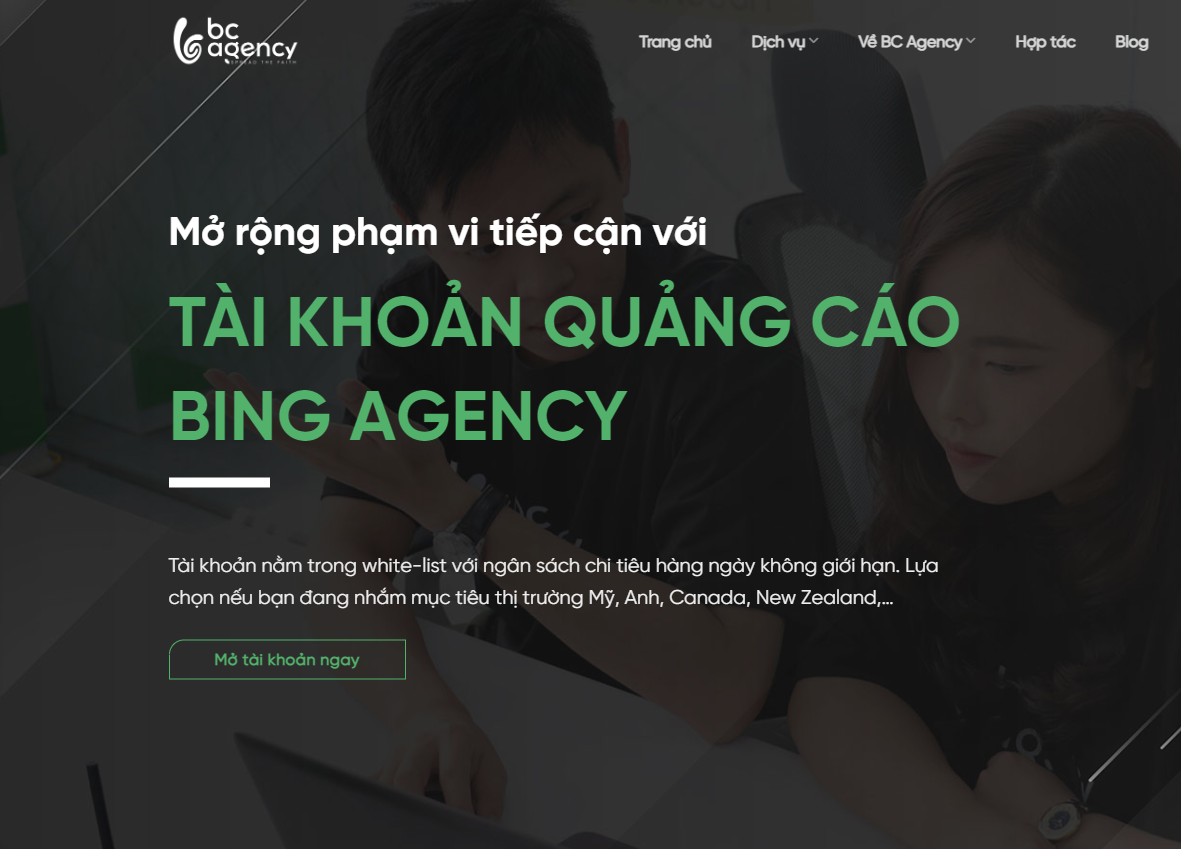 Thuê tài khoản quảng cáo Bing Agency phí thấp, chạy ổn định